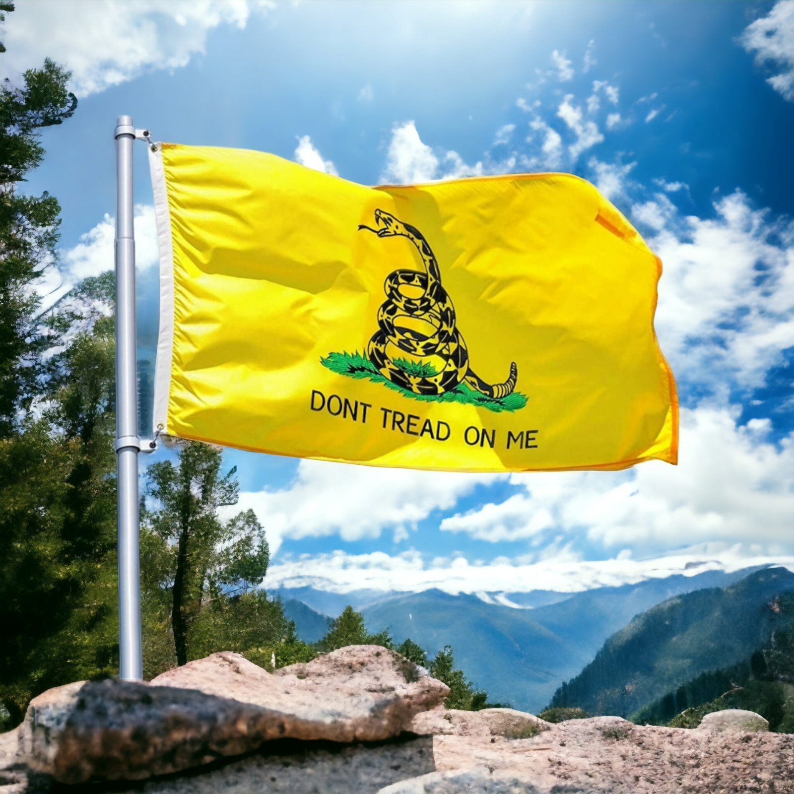 Don't Tread On Me Gadsden Flag (Yellow)